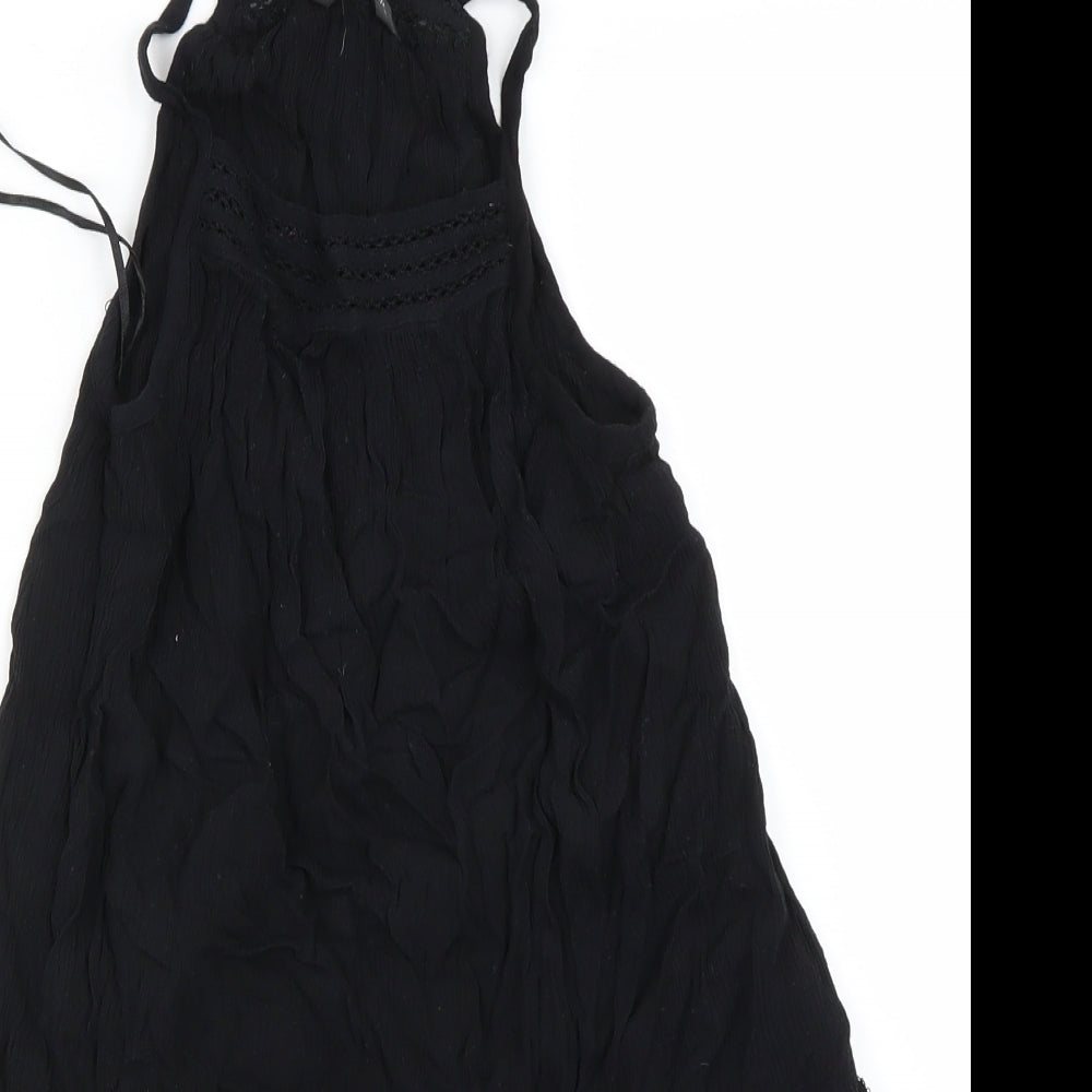 Miss Selfridge Womens Black   Basic T-Shirt Size 8