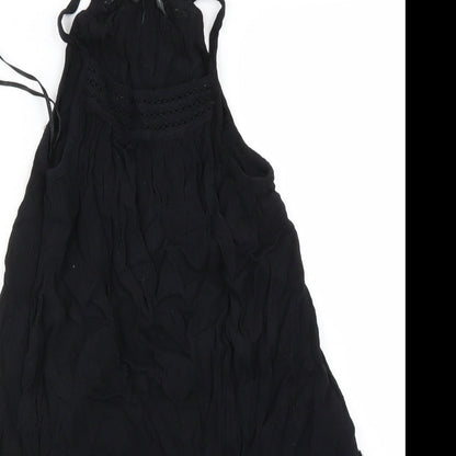 Miss Selfridge Womens Black   Basic T-Shirt Size 8