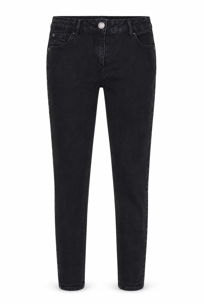 Womens UK Size 10 Papaya Regular Fit Straight Black Jeans