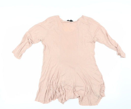 F&F Womens Pink   Basic T-Shirt Size 8