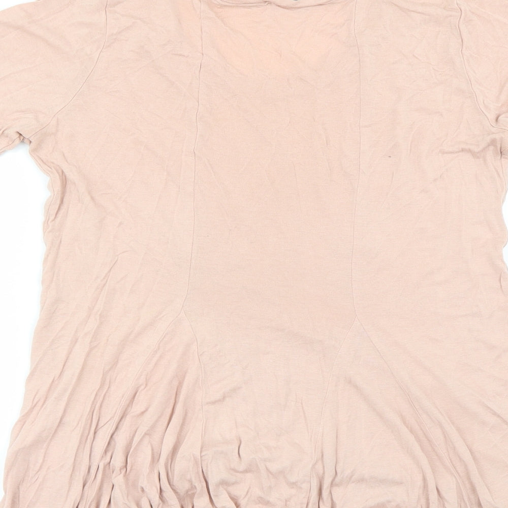 Womens UK Size 8 F&F Pink Basic T-Shirt