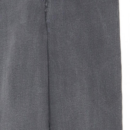 Womens UK Size 10 Preworn Regular Fit Skinny Grey Jeans