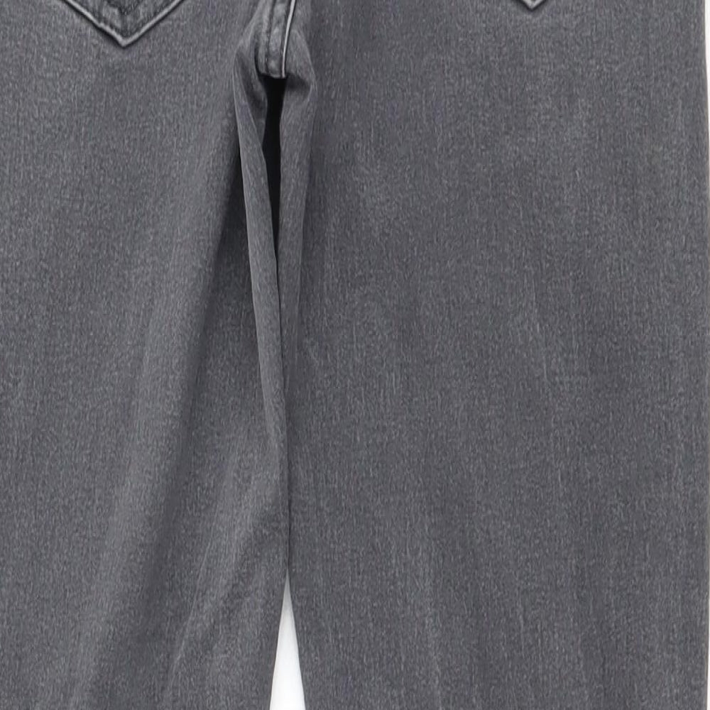 Womens UK Size 10 Preworn Regular Fit Skinny Grey Jeans