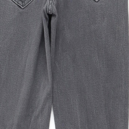 Womens UK Size 10 Preworn Regular Fit Skinny Grey Jeans