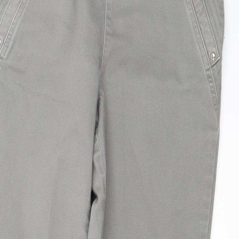 Womens UK Size 10 Wallis Regular Fit Tapered Grey Jeans