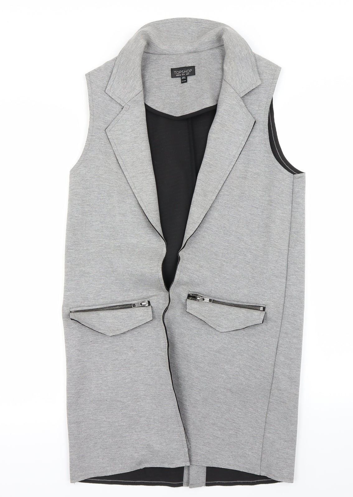 Topshop Womens Grey   Cardigan Jumper Size 8
