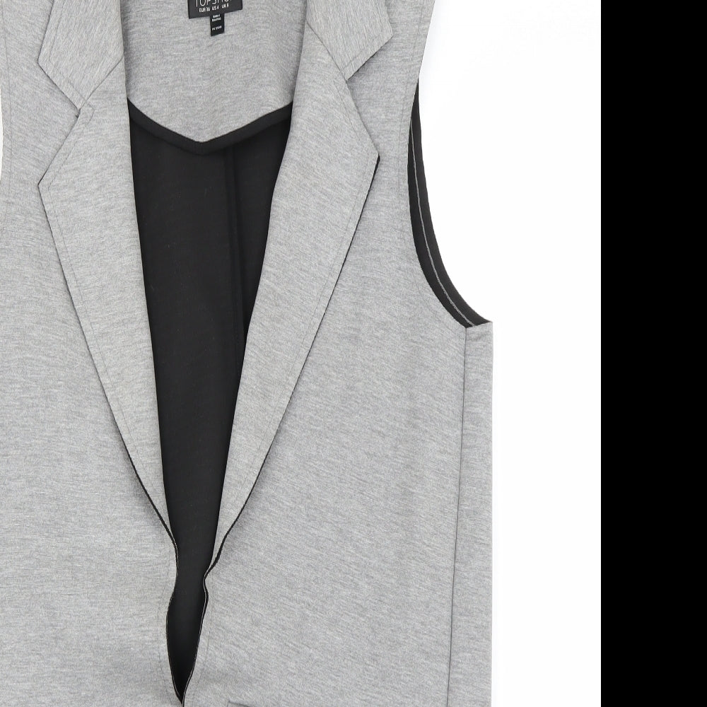 Topshop Womens Grey   Cardigan Jumper Size 8
