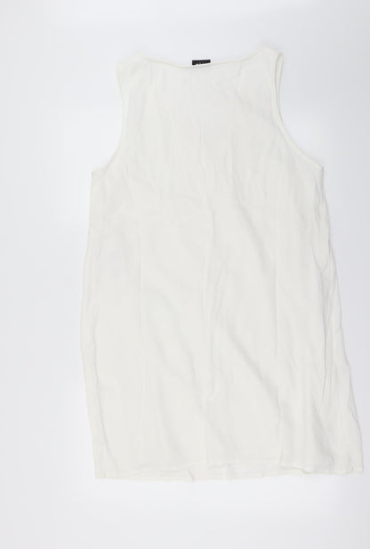 Womens UK Size L vila White Basic Blouse