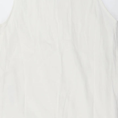 Womens UK Size L vila White Basic Blouse