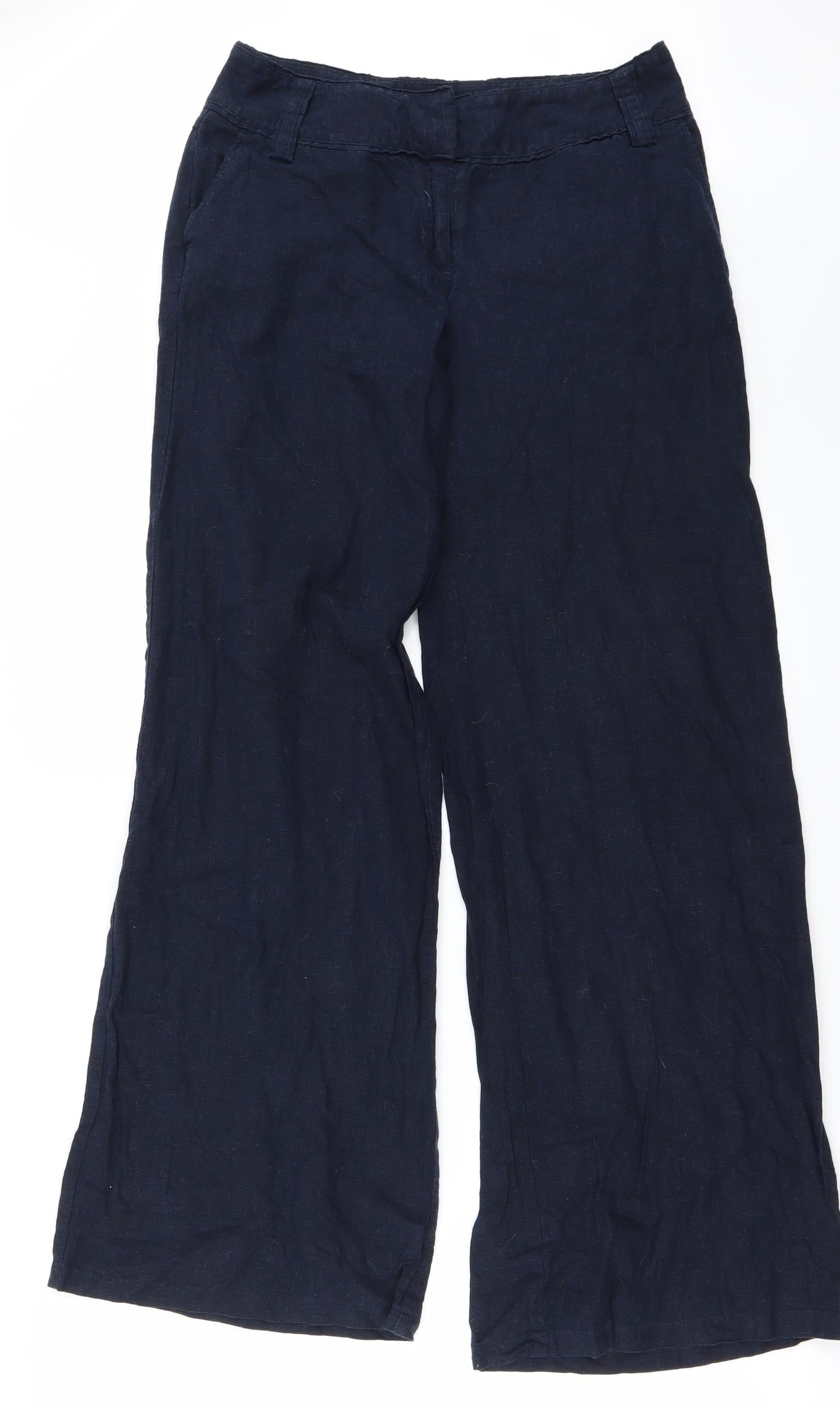 Womens UK Size 8 F&F Regular Fit  Blue Trousers