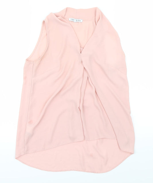 Womens UK Size 8 NEXT Pink Basic Blouse