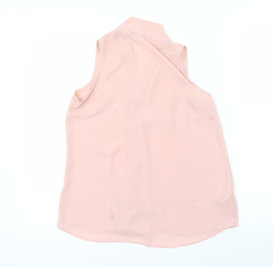 Womens UK Size 8 NEXT Pink Basic Blouse
