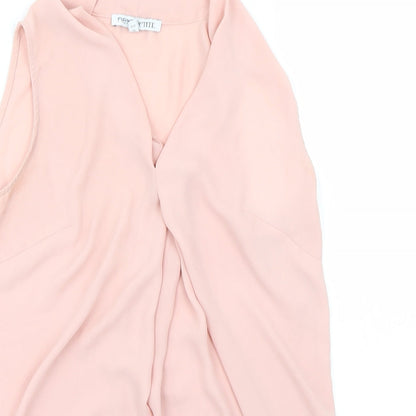 Womens UK Size 8 NEXT Pink Basic Blouse