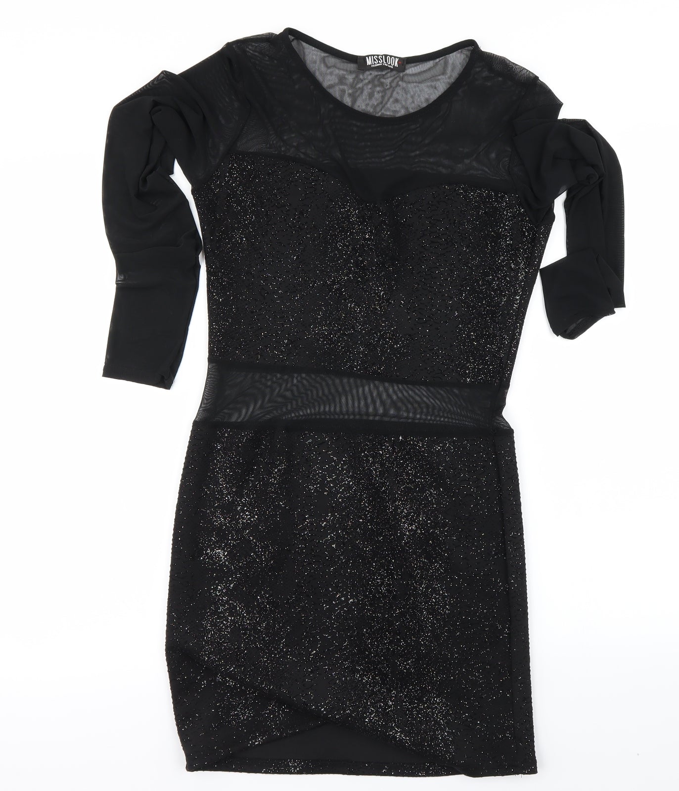 MissLook Womens Black   Bodycon  Size 10
