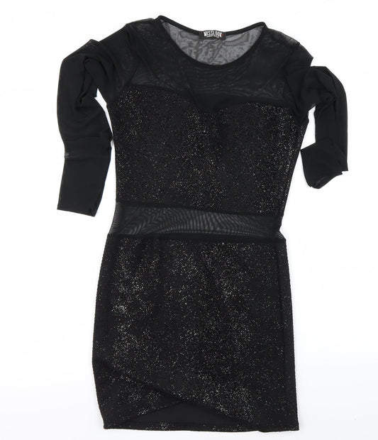 MissLook Womens Black   Bodycon  Size 10