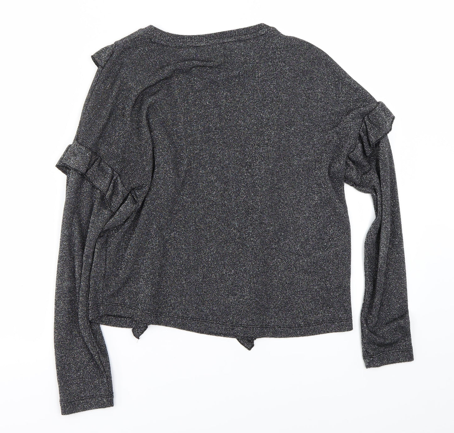 Womens UK Size S New Look Grey Basic T-Shirt
