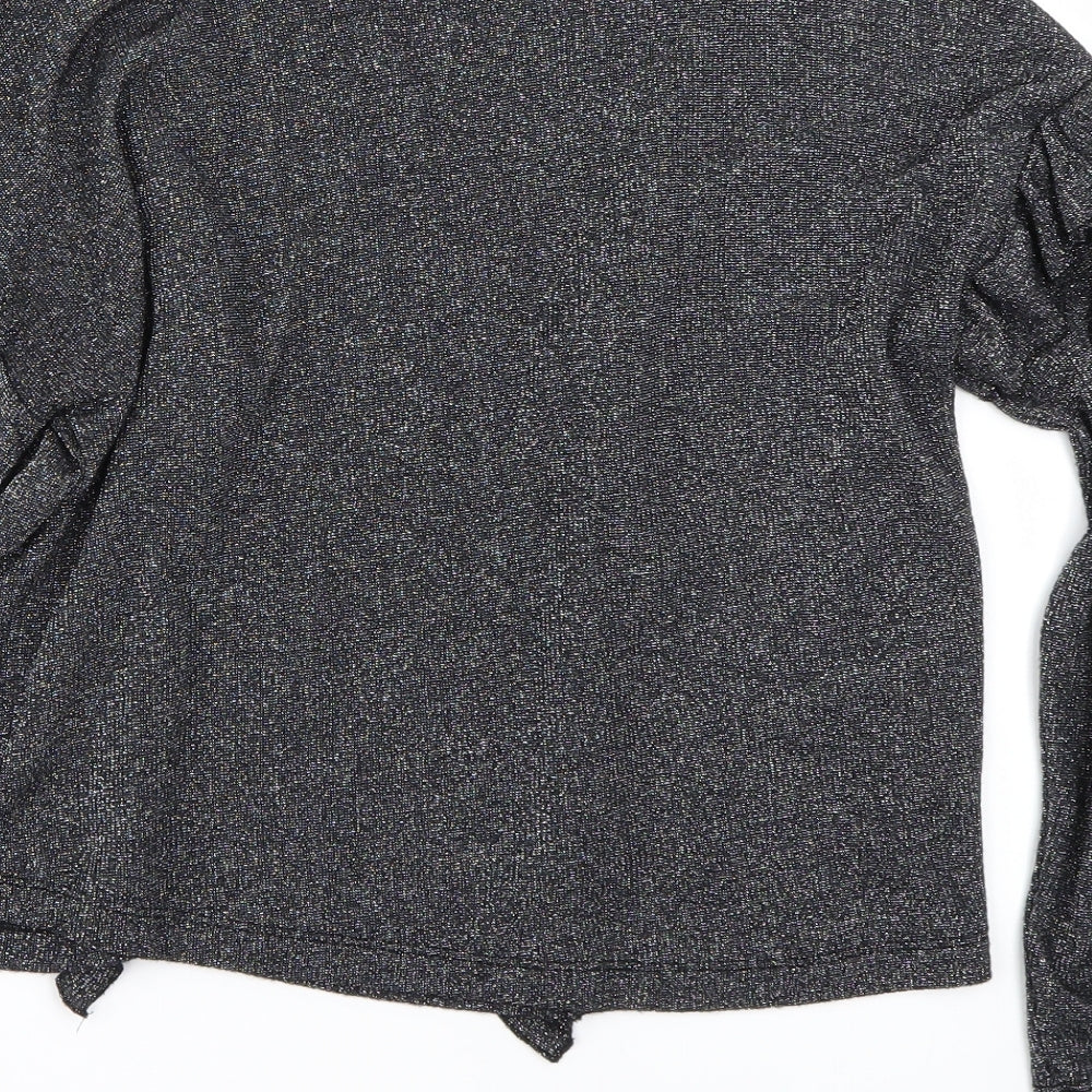 Womens UK Size S New Look Grey Basic T-Shirt