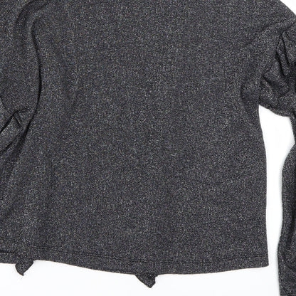 Womens UK Size S New Look Grey Basic T-Shirt