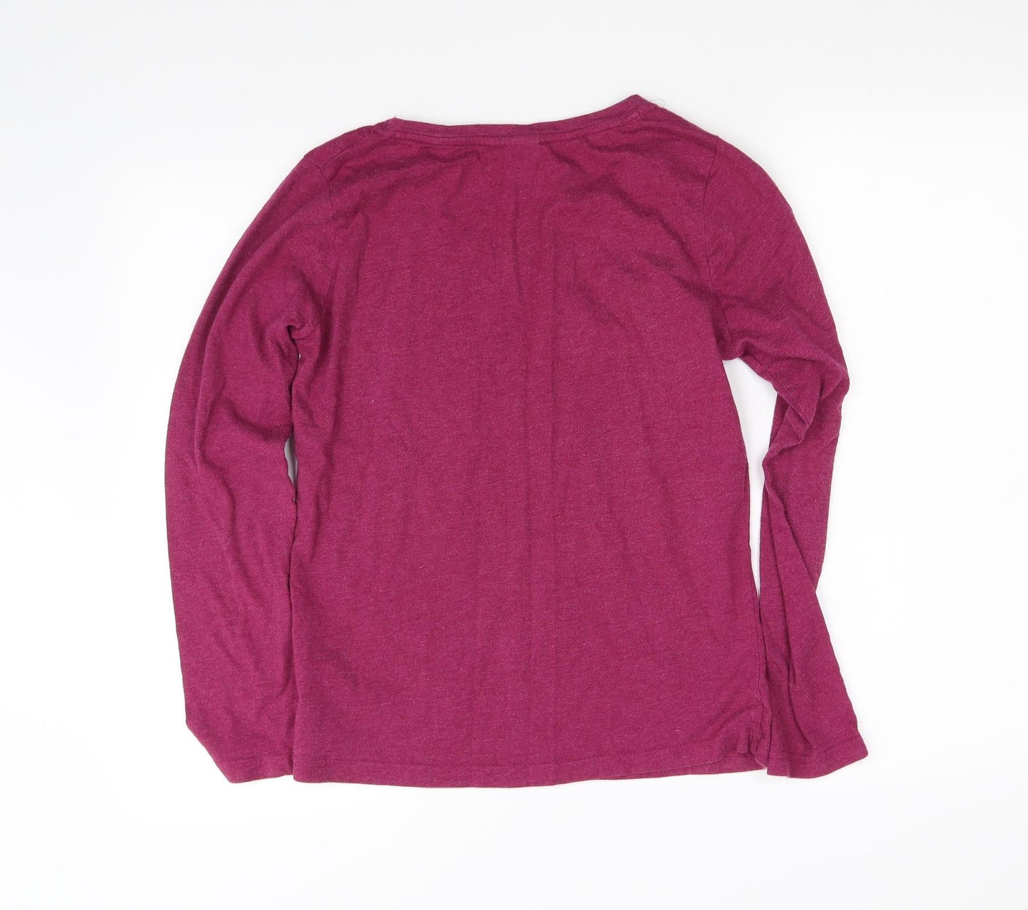 Womens UK Size 10 Disney Purple Basic T-Shirt