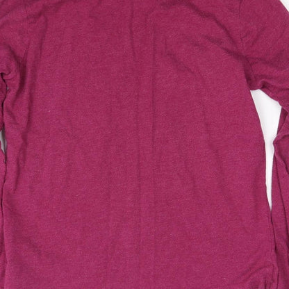 Womens UK Size 10 Disney Purple Basic T-Shirt