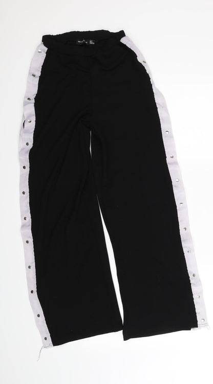 pretty little thing Womens Black   Trousers  Size 8 L22.5 in