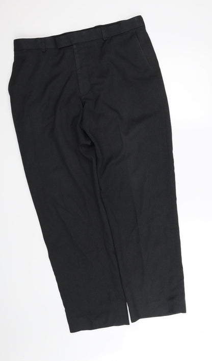 Womens UK Size L pre worn Regular Fit  Black Trousers