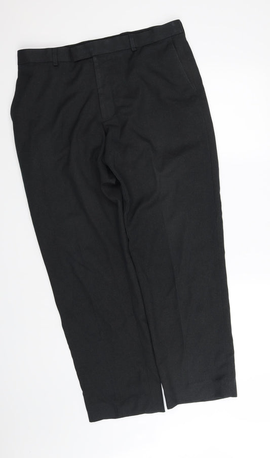 Womens UK Size L pre worn Regular Fit  Black Trousers