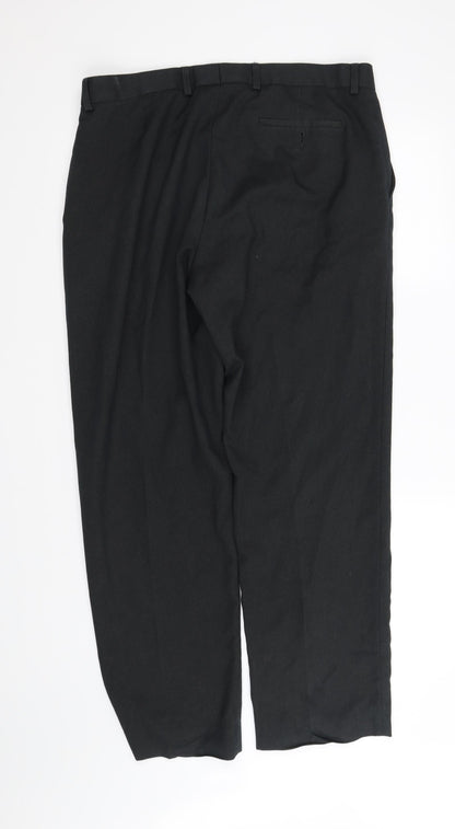 Womens UK Size L pre worn Regular Fit  Black Trousers