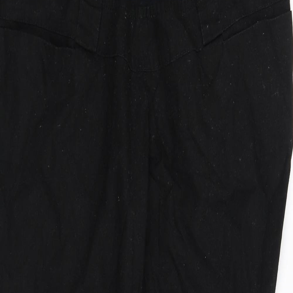 Womens UK Size L pre worn Regular Fit  Black Trousers