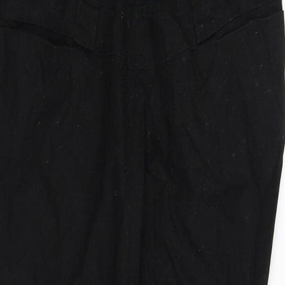 Womens UK Size L pre worn Regular Fit  Black Trousers