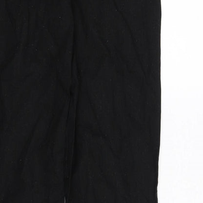 Womens UK Size L pre worn Regular Fit  Black Trousers