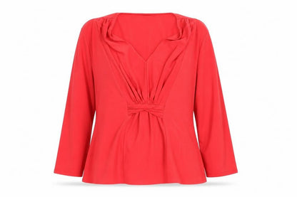 Womens UK Size M pre worn Red Basic Blouse