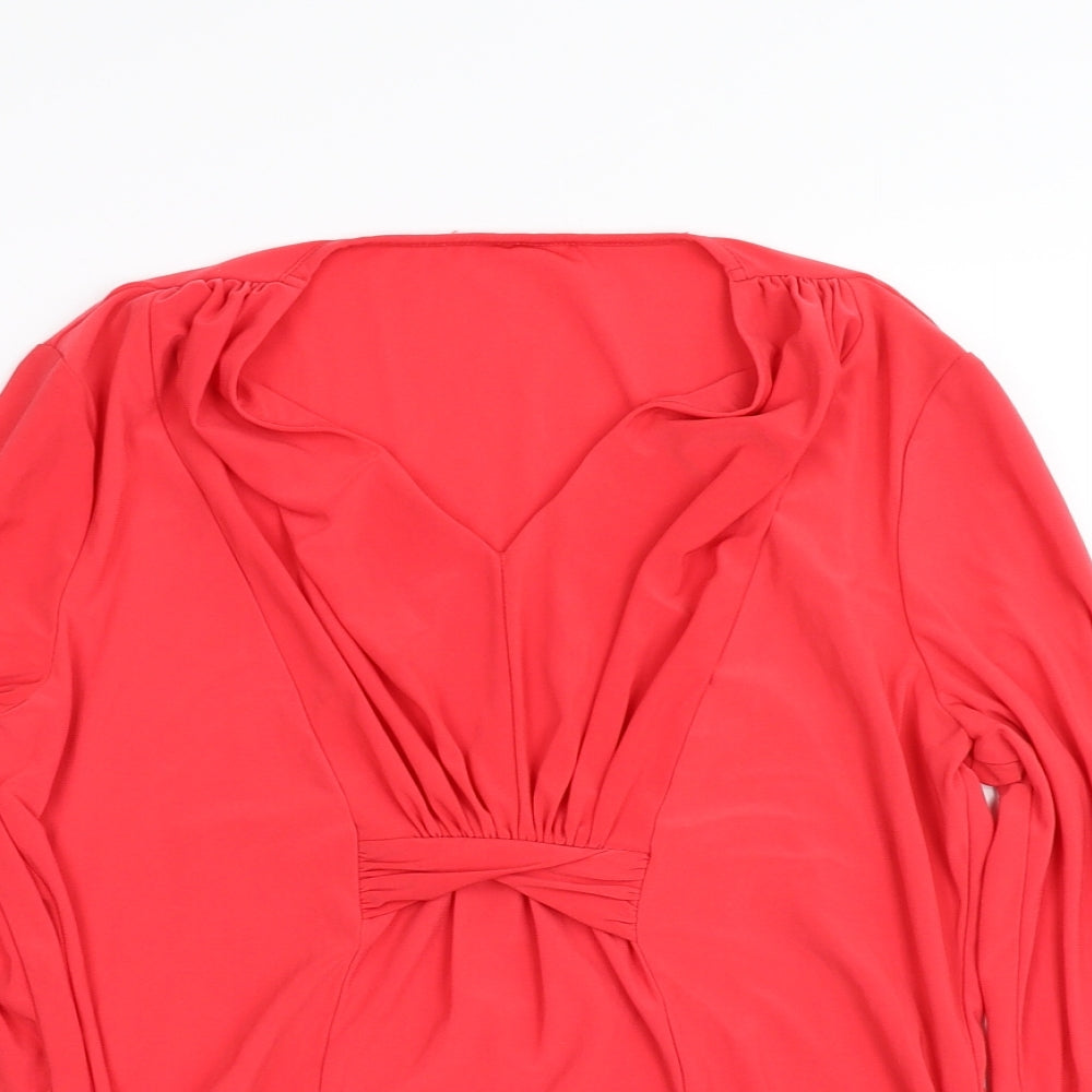 Womens UK Size M pre worn Red Basic Blouse