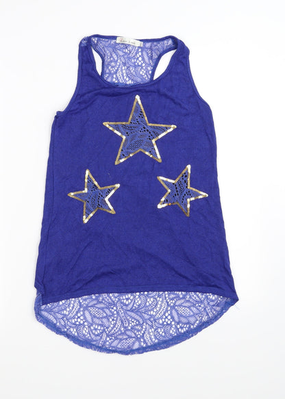 love look Womens Blue   Basic Blouse Size M