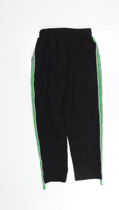 Womens UK Size 12 Boohoo Regular Fit  Black Trousers