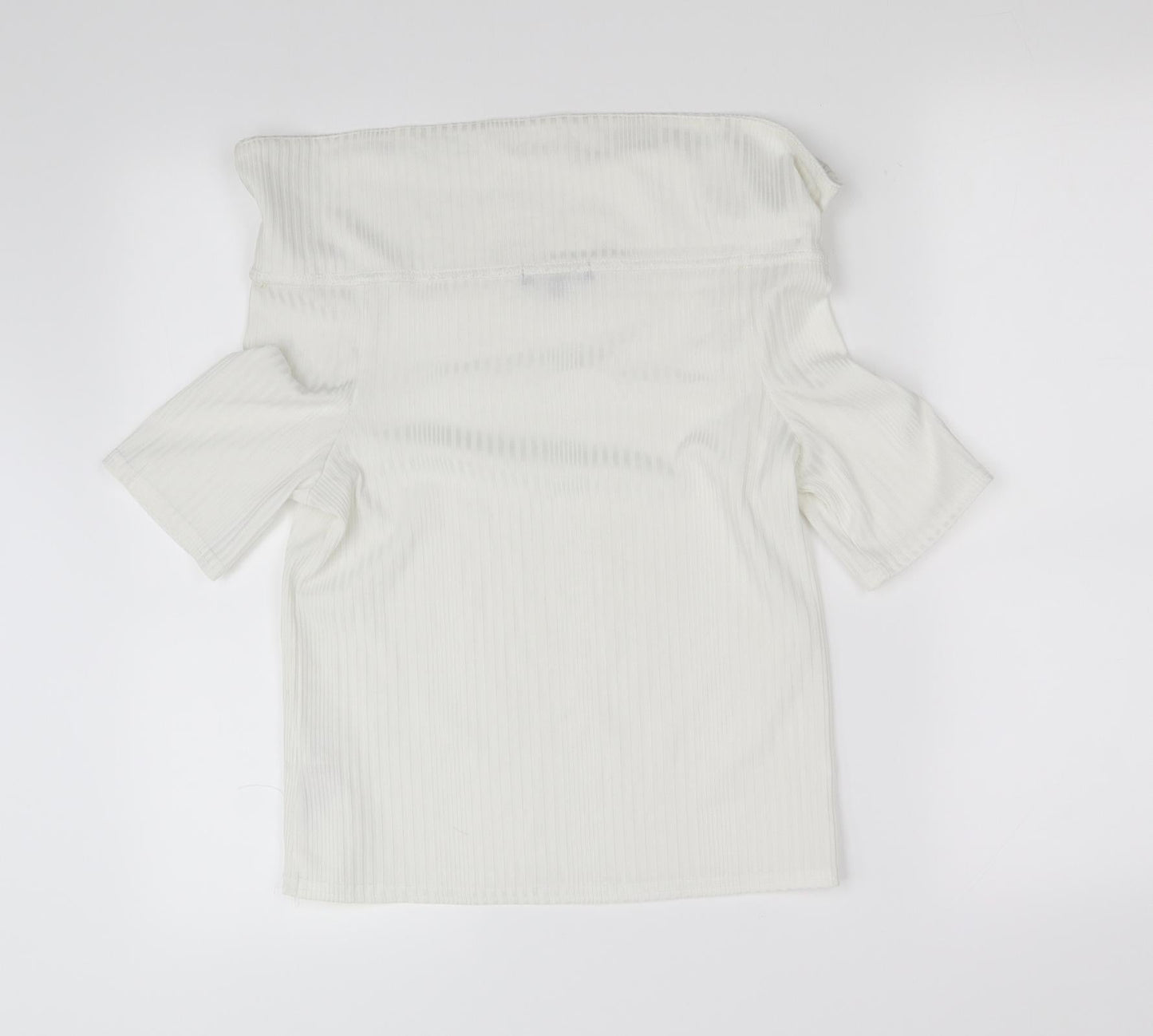 Womens UK Size 12 New Look White Basic T-Shirt