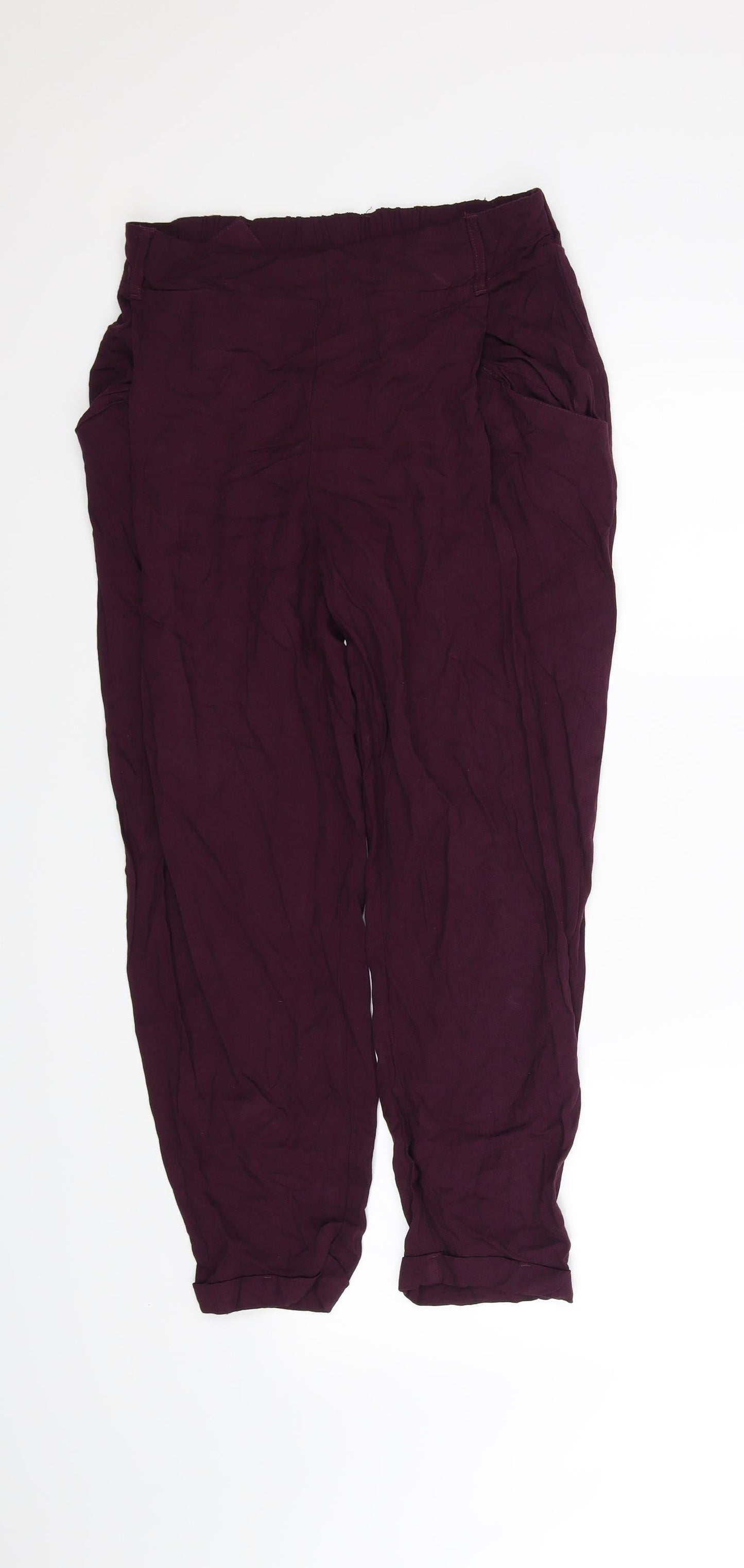 New Look Womens Purple   Trousers  Size 12 L29 in