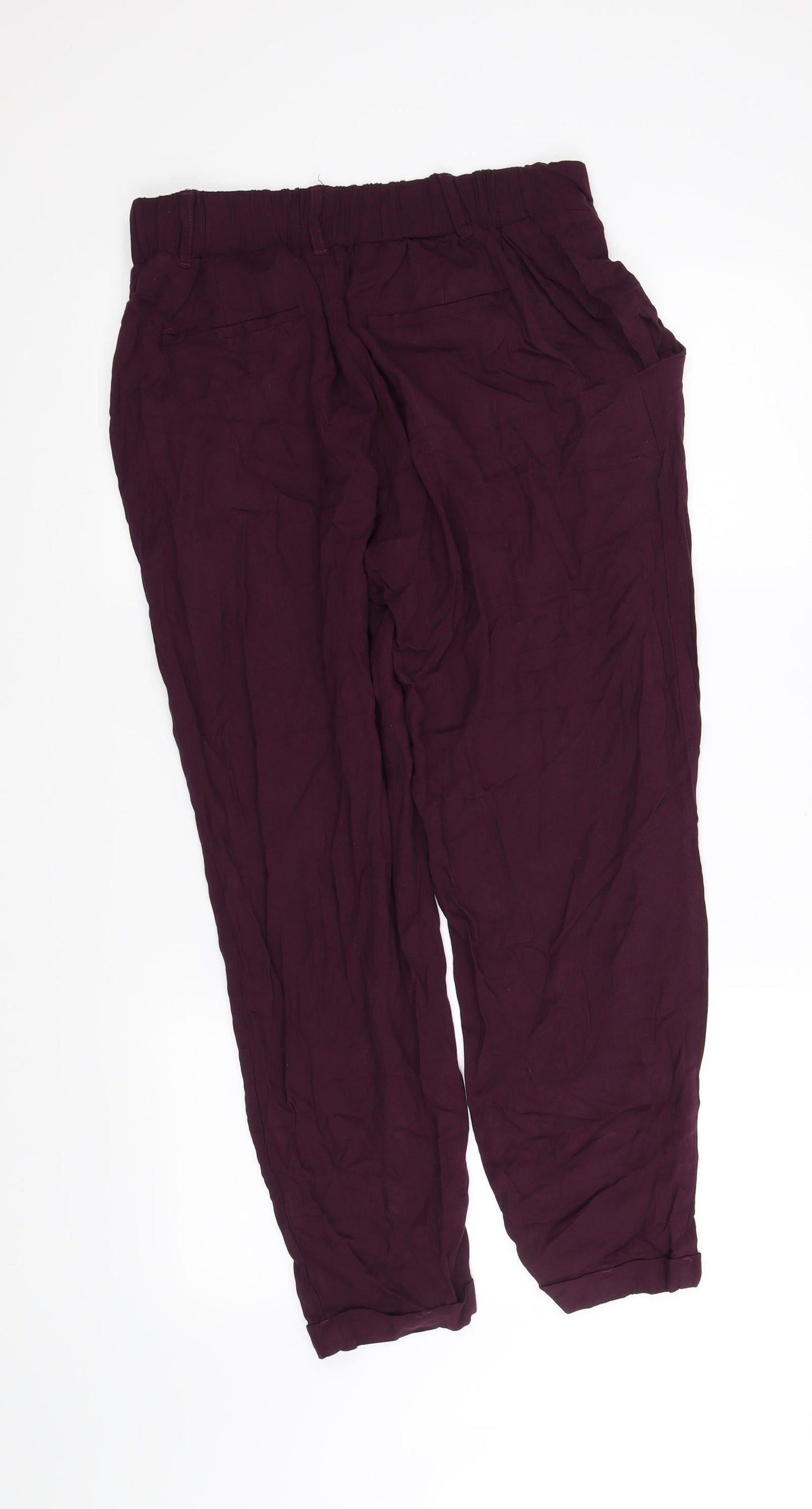 New Look Womens Purple   Trousers  Size 12 L29 in