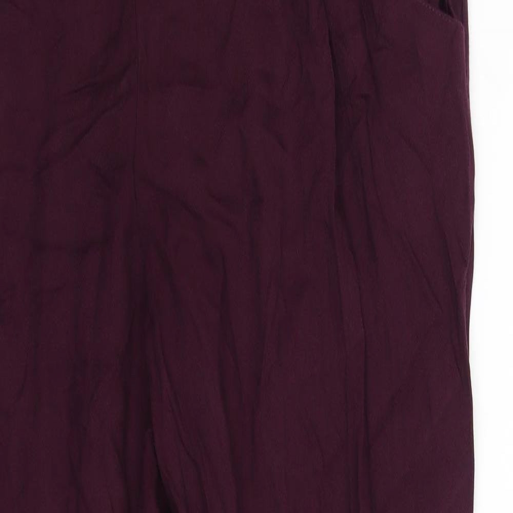 New Look Womens Purple   Trousers  Size 12 L29 in