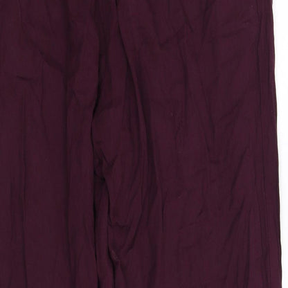 New Look Womens Purple   Trousers  Size 12 L29 in