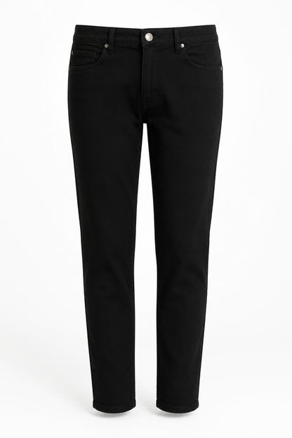 Womens UK Size M Denim & Co. Regular Fit  Black Trousers