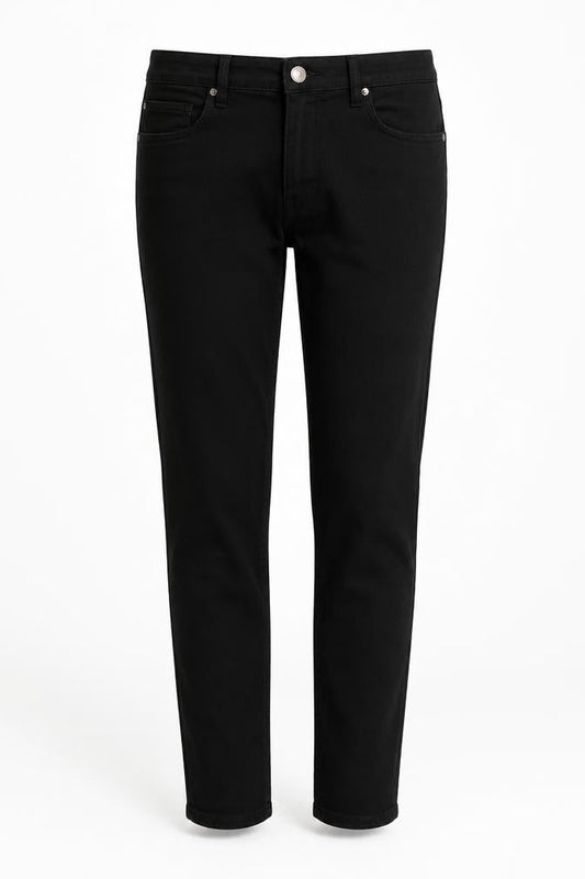 Womens UK Size M Denim & Co. Regular Fit  Black Trousers
