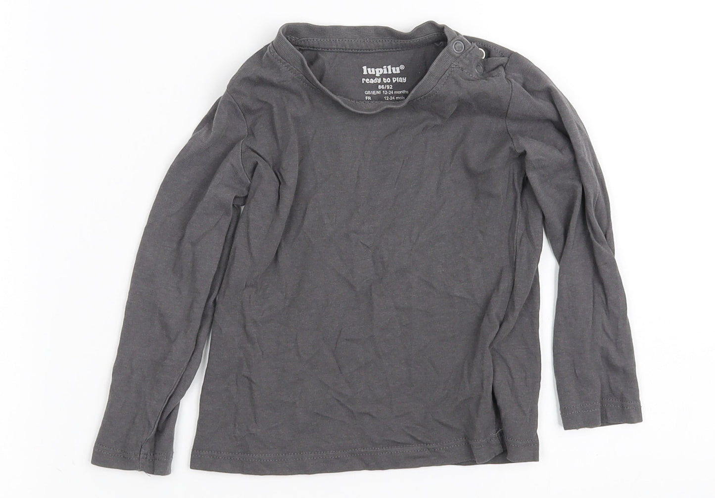 iupter  Grey   Basic T-Shirt Size 12-18 Months