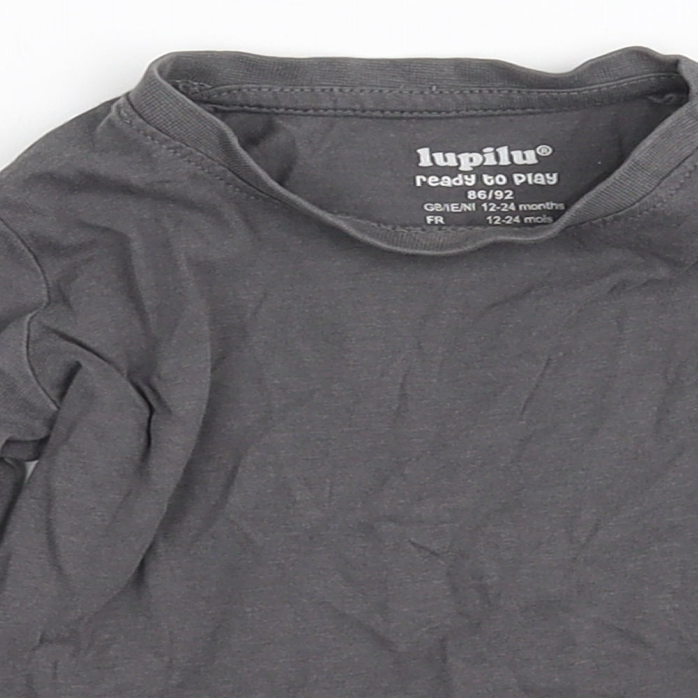 iupter  Grey   Basic T-Shirt Size 12-18 Months