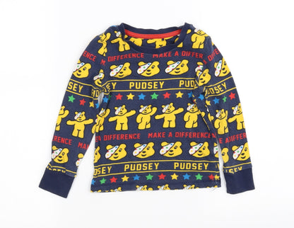 George Boys Blue   Basic T-Shirt Size 3-4 Years