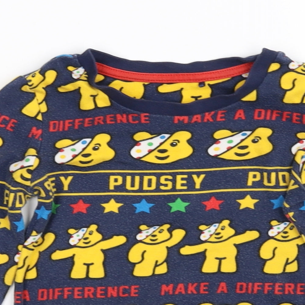 George Boys Blue   Basic T-Shirt Size 3-4 Years