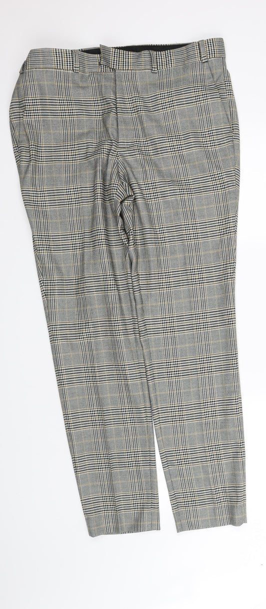 Womens UK Size M pre worn Regular Fit  Grey Trousers