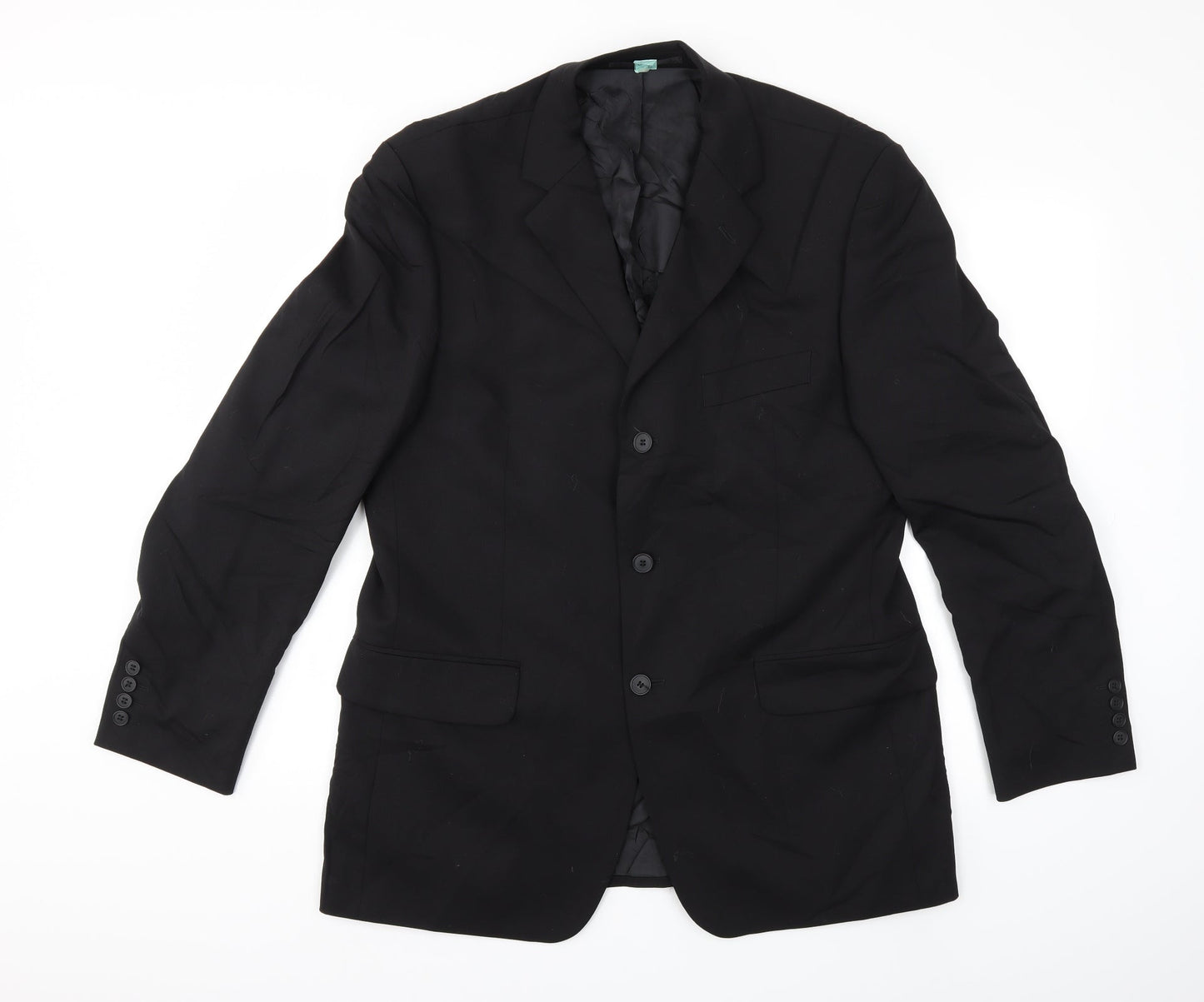 Mens UK Size 40 Preworn Regular Black Suit Jacket