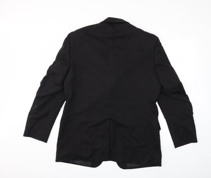 Mens UK Size 40 Preworn Regular Black Suit Jacket