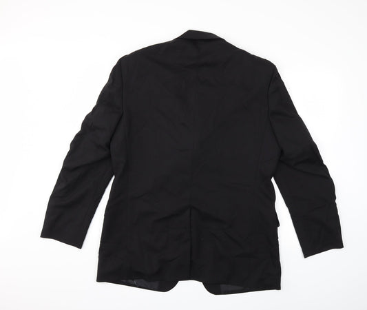 Mens UK Size 40 Preworn Regular Black Suit Jacket
